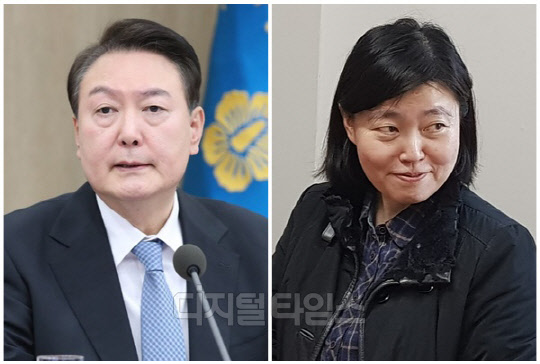 윤석열 대통령(왼쪽)과 임은정 대구지검 부장검사(사법연수원 30기). <디지털타임스 DB, 연합뉴스>